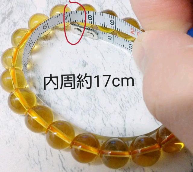 シトリン ブレスレット 約10mm玉 内周約17cm 天然石 男女兼用 < 女性ファッション  シトリン ブレスレット 約10mm玉 内周約17cm 天然石 男女兼用 < 女性ファッションの