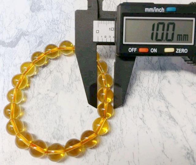 シトリン ブレスレット 約10mm玉 内周約17cm 天然石 男女兼用 < 女性ファッション  シトリン ブレスレット 約10mm玉 内周約17cm 天然石 男女兼用 < 女性ファッションの