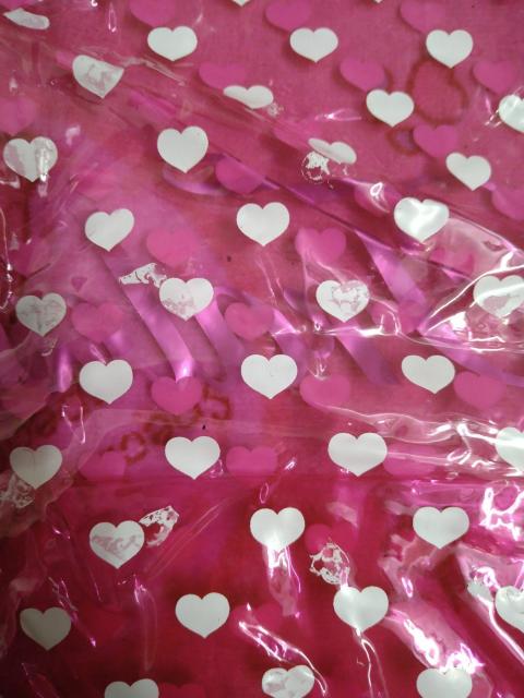 TRALALA☆総ハート柄ビニールトートバッグ < ブランド TRALALA☆総ハート柄ビニールトートバッグ < ブランドの