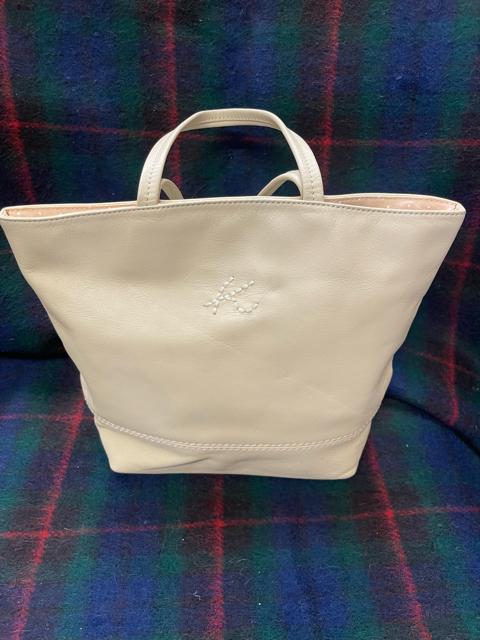 キタムラ トートバッグ アイボリー×ピンク レザー   バッグ ハンドバック < ブランド  キタムラ トートバッグ アイボリー×ピンク レザー   バッグ ハンドバック  < ブランドの