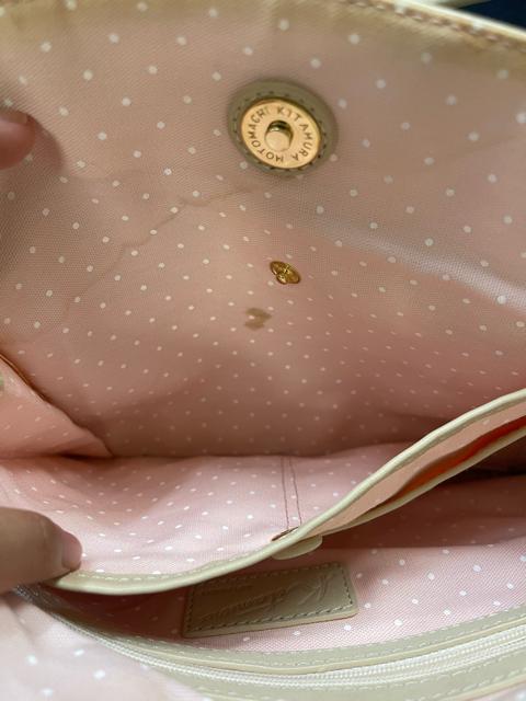 キタムラ トートバッグ アイボリー×ピンク レザー   バッグ ハンドバック < ブランド  キタムラ トートバッグ アイボリー×ピンク レザー   バッグ ハンドバック < ブランドの