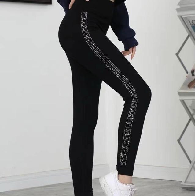 スキニー  レギンス  スパッツ サイドキラキララインストーン 大きいサイズ < 女性ファッション  スキニー  レギンス  スパッツ サイドキラキララインストーン 大きいサイズ < 女性ファッションの