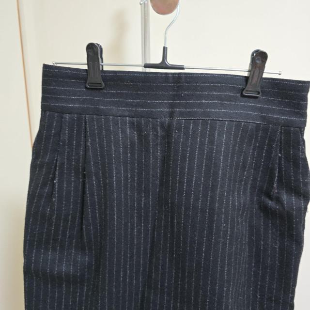 ROPE ロペ ウール ストライプ タイト スカート 38 ブラック < ブランド ROPE ロペ ウール ストライプ タイト スカート 38 ブラック < ブランドの