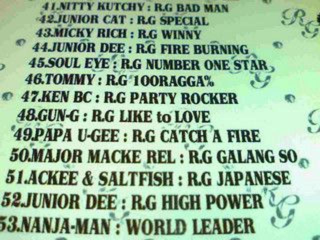 sQGtSOUL EYE PAPA U-GEE MICKY RICH NG-HEAD ACKEE  CD/DVD/rfI 
