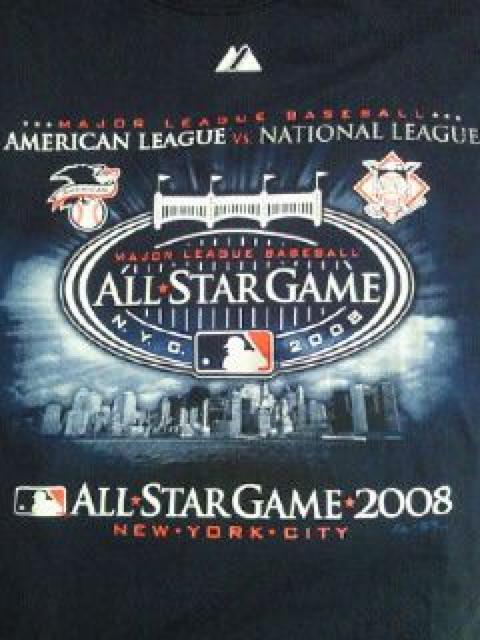 アメリカ 野球 大リーグ メジャーリーグ オールスター 記念 Tシャツ Lサイズ ネイビー 2008 < レジャー/スポーツ  アメリカ 野球 大リーグ メジャーリーグ オールスター 記念 Tシャツ Lサイズ ネイビー 2008  < レジャー/スポーツの
