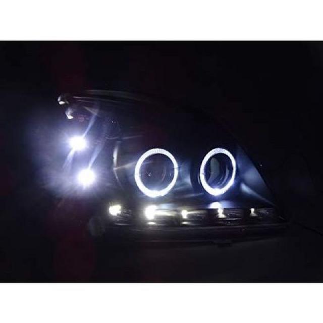 トヨタ ランドクルーザープラド120系 LED イカリング プロジェクター ヘッドライト < 自動車/バイク トヨタ ランドクルーザープラド120系 LED イカリング プロジェクター ヘッドライト < 自動車/バイク