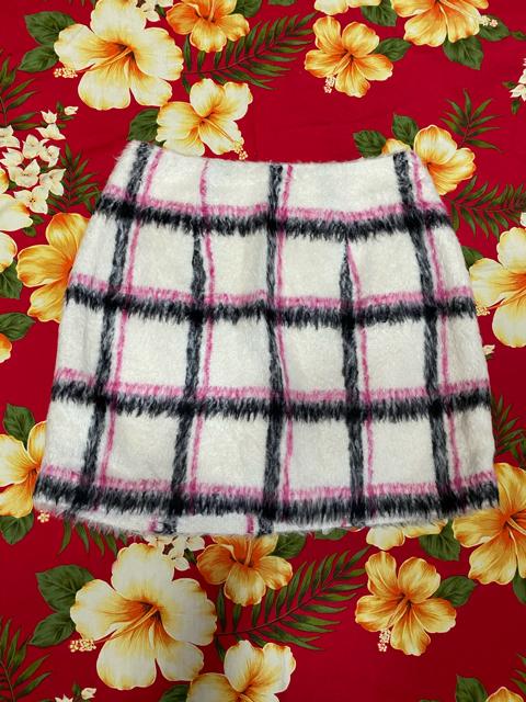 rienda☆ホワイト☆ピンクブラックチェック可愛いミニスカパンツ < ブランド  rienda☆ホワイト☆ピンクブラックチェック可愛いミニスカパンツ  < ブランドの