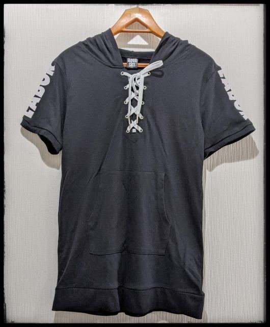 ★AQUA SKY★アクアスカイ★Tシャツ★半袖★黒★フード付き★Mサイズ★部屋着★半袖★上着★まとめ買い歓迎★ < 女性ファッション  ★AQUA SKY★アクアスカイ★Tシャツ★半袖★黒★フード付き★Mサイズ★部屋着★半袖★上着★まとめ買い歓迎★ < 女性ファッションの