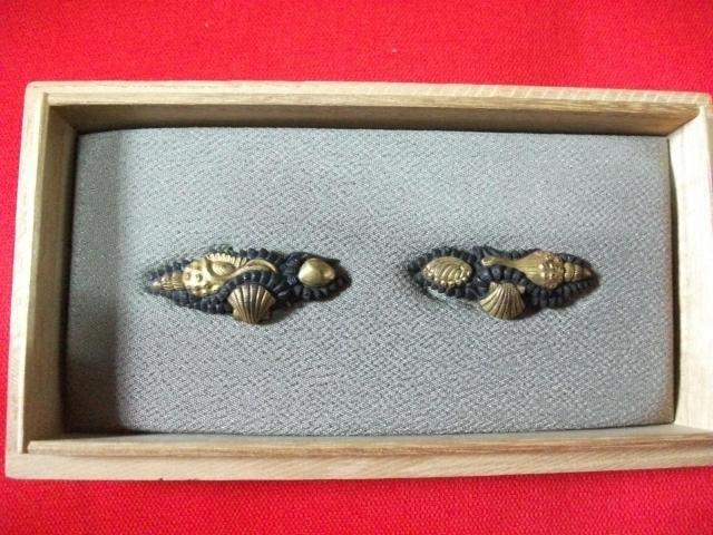 貝の高盛象嵌目貫 蓋無し < ホビー 貝の高盛象嵌目貫 蓋無し < ホビーの