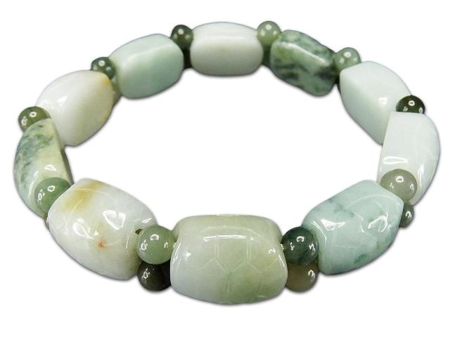 一点物古玉スタイル本翡翠亀紋バングルブレスレット天然石ひすい < 男性アクセサリー/時計  一点物古玉スタイル本翡翠亀紋バングルブレスレット天然石ひすい  < 男性アクセサリー/時計の