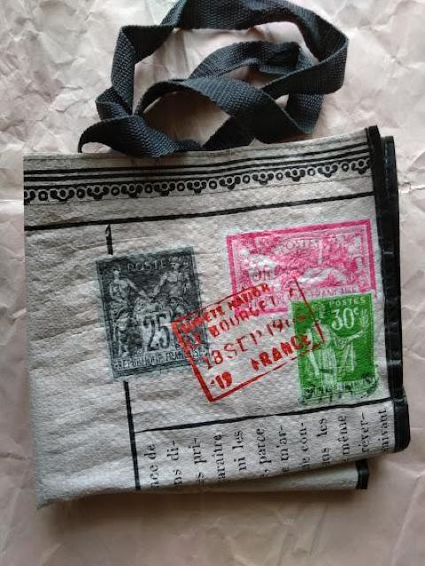 T.J.Maxx ポストカード 切手 消印 エアエール 特大エコバッグ < 女性ファッション  T.J.Maxx ポストカード 切手 消印 エアエール 特大エコバッグ < 女性ファッションの