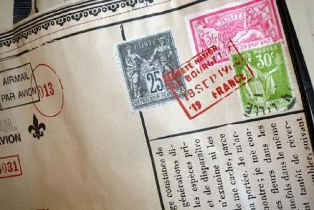 T.J.Maxx ポストカード 切手 消印 エアエール 特大エコバッグ < 女性ファッション  T.J.Maxx ポストカード 切手 消印 エアエール 特大エコバッグ < 女性ファッションの