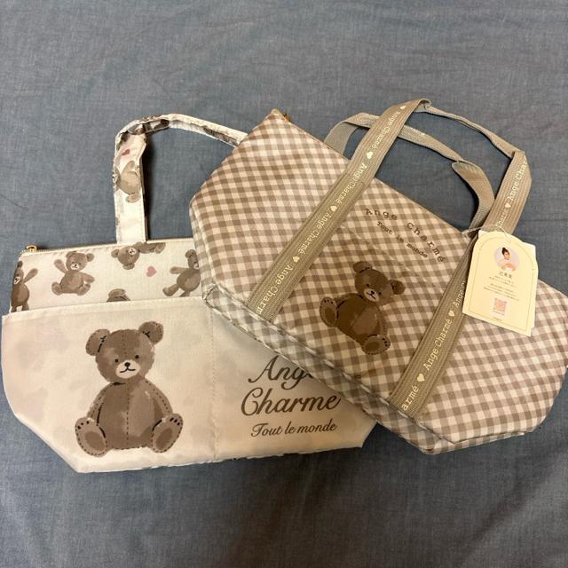 しまむら★ コラボ 辻希美 ランチバッグ 2個セット アンジュシャルム < ブランド しまむら★ コラボ 辻希美 ランチバッグ 2個セット アンジュシャルム < ブランドの