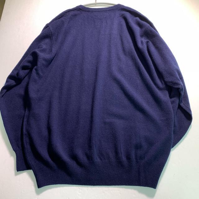 Fioviana カシミヤ100% ニット セーター クルーネック ネイビー Lサイズ < 男性ファッション Fioviana カシミヤ100% ニット セーター クルーネック ネイビー Lサイズ < 男性ファッションの