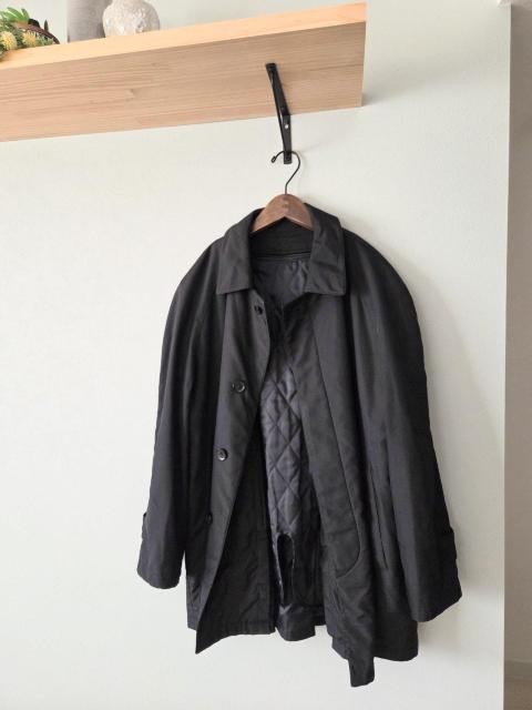 Thamespointコート★キルティングベスト付きブラックコート < 男性ファッション Thamespointコート★キルティングベスト付きブラックコート < 男性ファッションの