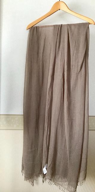 無印良品 レーヨン シルク 大判ストール グレージュ < ブランド 無印良品 レーヨン シルク 大判ストール グレージュ < ブランドの