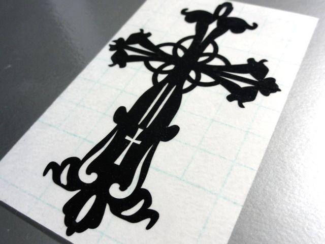 ∇十字架クロス 特大 カッティングステッカーA∇十字 シール < レジャー/スポーツ ∇十字架クロス 特大 カッティングステッカーA∇十字 シール < レジャー/スポーツの