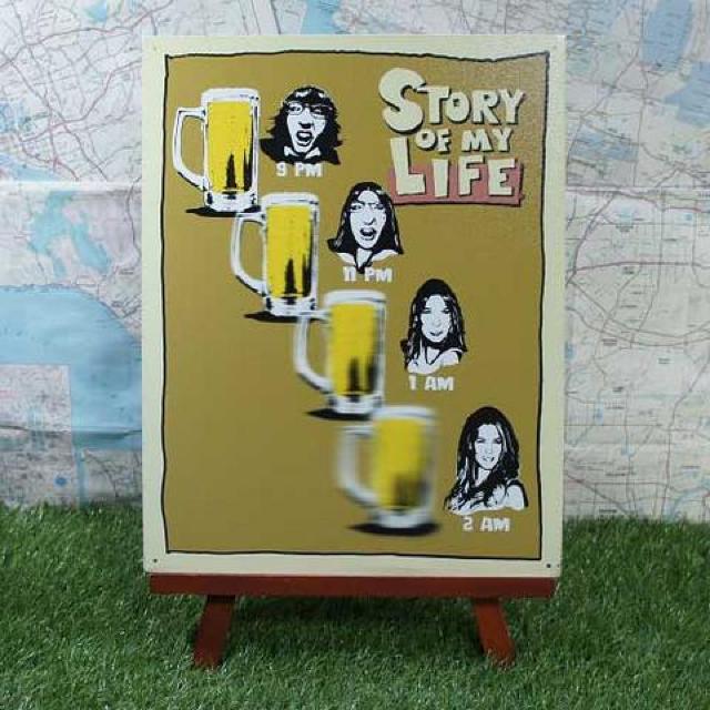 新品【ブリキ看板】Story of My Life/身の上話 ビール・ゴーグル効果 < ホビー  新品【ブリキ看板】Story of My Life/身の上話 ビール・ゴーグル効果  < ホビーの