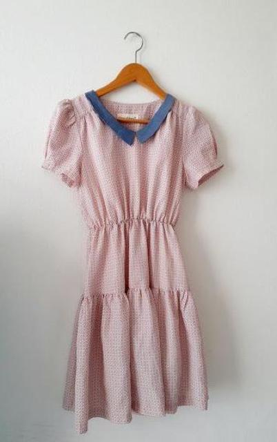 Closet&Dress◆可愛い♪ガーリー ピンク Aライン 涼しい コットン ワンピース < 女性ファッション  Closet&Dress◆可愛い♪ガーリー ピンク Aライン 涼しい コットン ワンピース  < 女性ファッションの