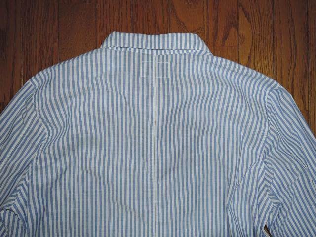 WTAPS ダブルタップス 薄手 ストライプシャツ M 白青系 ポリ素材 マリン < ブランド  WTAPS ダブルタップス 薄手 ストライプシャツ M 白青系 ポリ素材 マリン < ブランドの