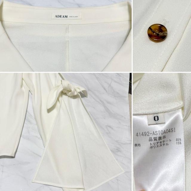 アディアムADEAM 袖リボンブラウス白#0 < 女性ファッション アディアムADEAM 袖リボンブラウス白#0 < 女性ファッションの