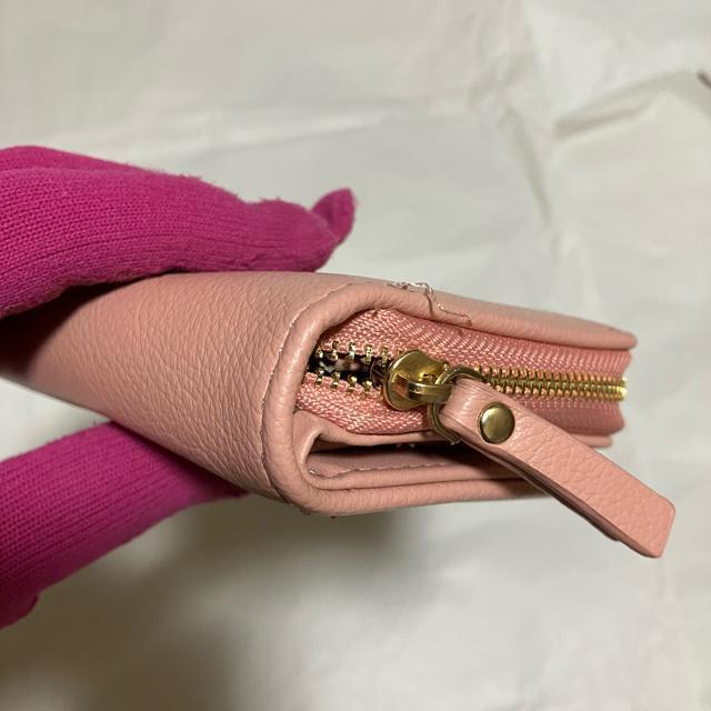 【ノーブランド扱い】 軽量 / 合皮レザー / 二つ折り財布 ピンク系 < 女性ファッション 【ノーブランド扱い】 軽量 / 合皮レザー / 二つ折り財布 ピンク系 < 女性ファッションの