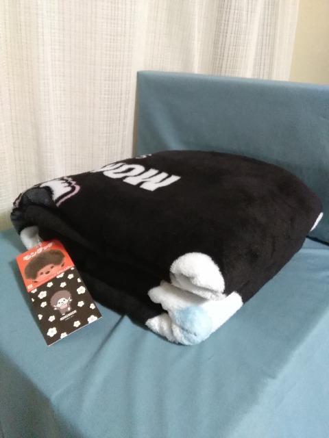 モンチッチモノクロふんわりブランケット 黒 < アニメ/コミック/キャラクター モンチッチモノクロふんわりブランケット 黒 < アニメ/コミック/キャラクターの