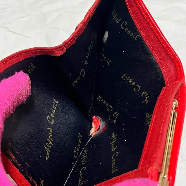 【ヴィンテージ】【ALFRED CENCIL】 レザー / がま口 三つ折り財布 < 女性ファッション 【ヴィンテージ】【ALFRED CENCIL】 レザー / がま口 三つ折り財布 < 女性ファッションの