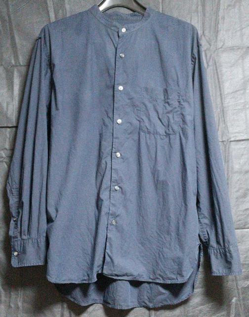 ユニクロ スタンドカラーシャツ 長袖 メンズ サイズL NAVY < 男性ファッション  ユニクロ スタンドカラーシャツ 長袖 メンズ サイズL NAVY  < 男性ファッションの