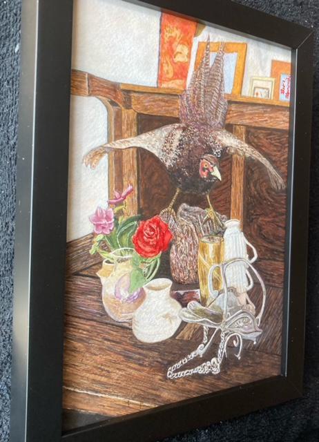 絵画 水彩画 ガッシュ水彩・透明水彩『剥製のある静物』 新品・真作保証 原画 < ホビー 絵画 水彩画 ガッシュ水彩・透明水彩『剥製のある静物』 新品・真作保証 原画 < ホビーの