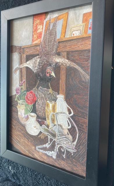 絵画 水彩画 ガッシュ水彩・透明水彩『剥製のある静物』 新品・真作保証 原画 < ホビー 絵画 水彩画 ガッシュ水彩・透明水彩『剥製のある静物』 新品・真作保証 原画 < ホビーの