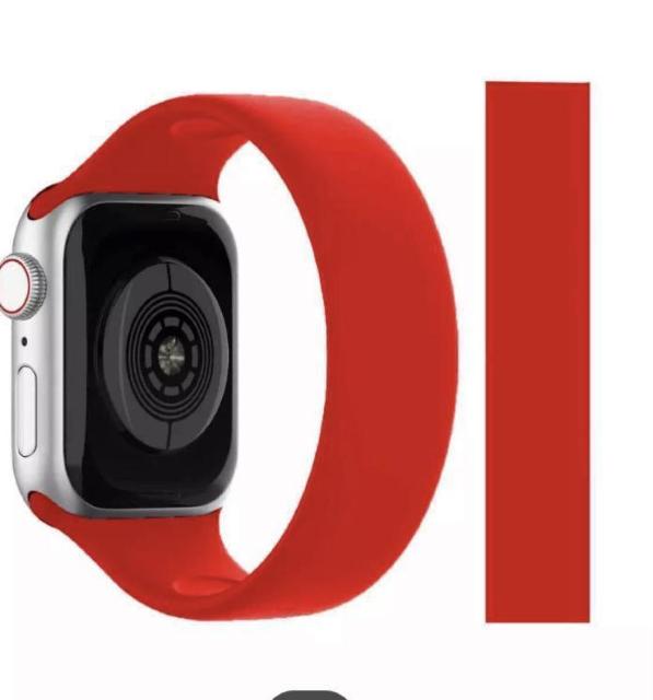アップル Apple Watch ケース 38 40 41ミリ ソフト シリコン  ソロループ バンド 赤 レッド 【男女兼用】 < 家電/AV  アップル Apple Watch ケース 38 40 41ミリ ソフト シリコン  ソロループ バンド 赤 レッド 【男女兼用】 < 家電/AVの