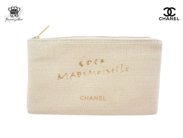 シャネル ノベルティ コスメポーチ ココマドモアゼル COCO MADEMOISELLE 麻素材 CHANEL【正規品】 < ブランド シャネル ノベルティ コスメポーチ ココマドモアゼル COCO MADEMOISELLE 麻素材 CHANEL【正規品】 < ブランドの