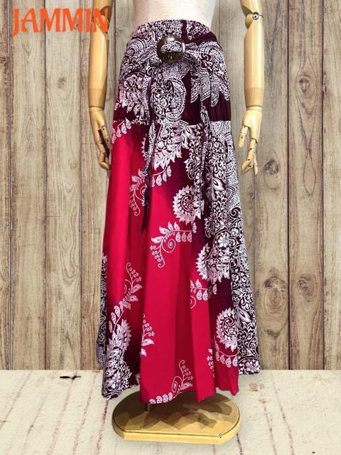 植物ペーズリー柄フレアスカート ヒッピー アジアン ロングスカート エスニック < 女性ファッション  植物ペーズリー柄フレアスカート ヒッピー アジアン ロングスカート エスニック < 女性ファッションの