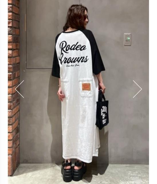 ロデオクラウンズ ★ ラグランカラーステッチワンピース(オフホワイト) < ブランド ロデオクラウンズ ★ ラグランカラーステッチワンピース(オフホワイト) < ブランドの