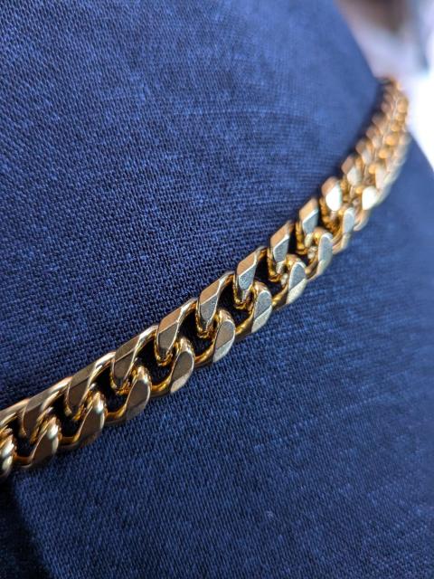 金運上昇60g★60センチ★24Kゴールドメッキ キューバンネックレス < 男性アクセサリー/時計 金運上昇60g★60センチ★24Kゴールドメッキ キューバンネックレス < 男性アクセサリー/時計の