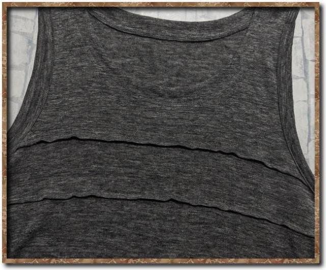 パルティクラール 麻100%ノースリーブニットチュニック 濃グレー < 女性ファッション パルティクラール 麻100%ノースリーブニットチュニック 濃グレー < 女性ファッションの