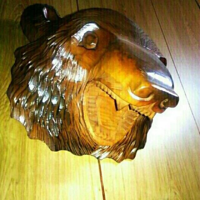 木彫り 熊 彫刻 くま クマ 置物 レリーフ 壁飾り 昭和レトロ 木 < ホビー 木彫り 熊 彫刻 くま クマ 置物 レリーフ 壁飾り 昭和レトロ 木 < ホビーの