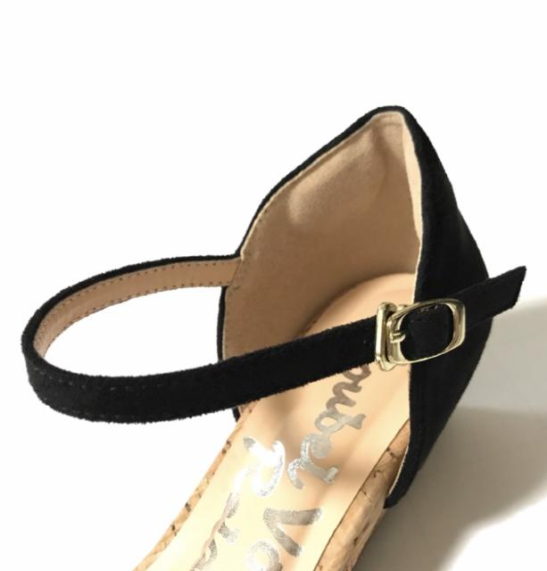 (24.5小)ヌーベルヴォーグ〓ウェッジソールストラップ付サンダル黒〓美品 < 女性ファッション (24.5小)ヌーベルヴォーグ〓ウェッジソールストラップ付サンダル黒〓美品 < 女性ファッションの