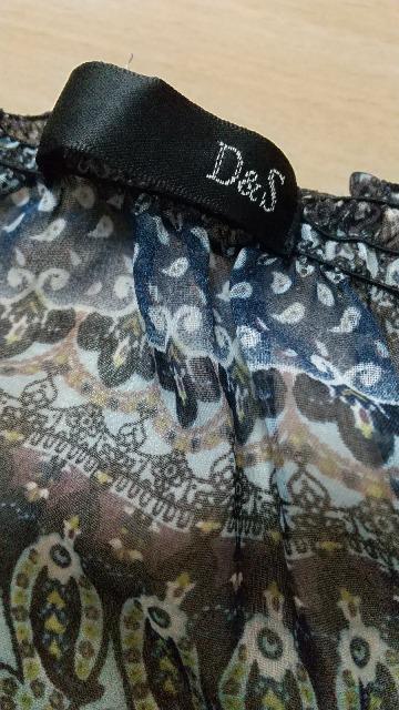 総柄チュニック◆紺系◆透け◆Msize(美品) < 女性ファッション 総柄チュニック◆紺系◆透け◆Msize(美品) < 女性ファッションの