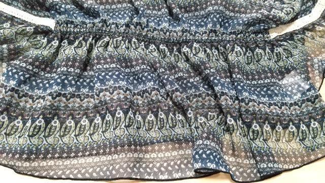 総柄チュニック◆紺系◆透け◆Msize(美品) < 女性ファッション 総柄チュニック◆紺系◆透け◆Msize(美品) < 女性ファッションの