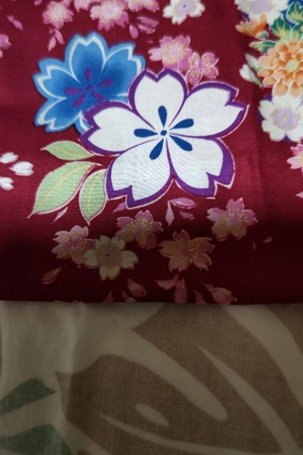 ★処分品★新柄=赤に×大牡丹桜柄ナナメ掛巾着袋 < キッズ/ベビー  ★処分品★新柄=赤に×大牡丹桜柄ナナメ掛巾着袋 < キッズ/ベビーの