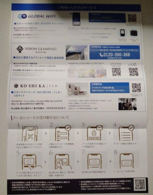 ビジョン・株主優待券6000円分 有効期限2026年9月30日 Vision < チケット/金券  ビジョン・株主優待券6000円分 有効期限2026年9月30日 Vision < チケット/金券の