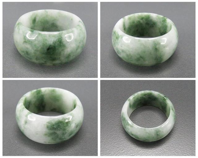 一点物訳有緑入り柄入り天然ひすい本翡翠サムリング天然石指輪22号U0637a < 男性アクセサリー/時計  一点物訳有緑入り柄入り天然ひすい本翡翠サムリング天然石指輪22号U0637a < 男性アクセサリー/時計の
