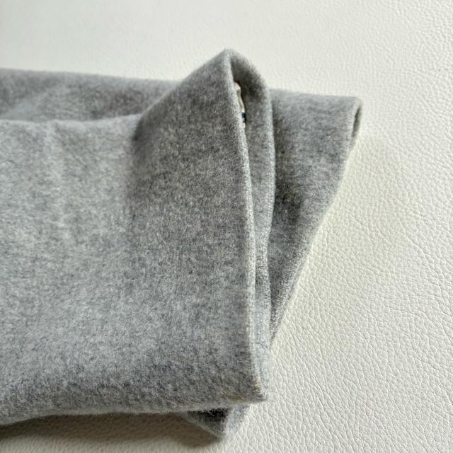 ◆上質◆日本製◆大きいサイズ感◆ロングウールコート◆スタンドカラー◆グレー◆F < 女性ファッション ◆上質◆日本製◆大きいサイズ感◆ロングウールコート◆スタンドカラー◆グレー◆F < 女性ファッションの