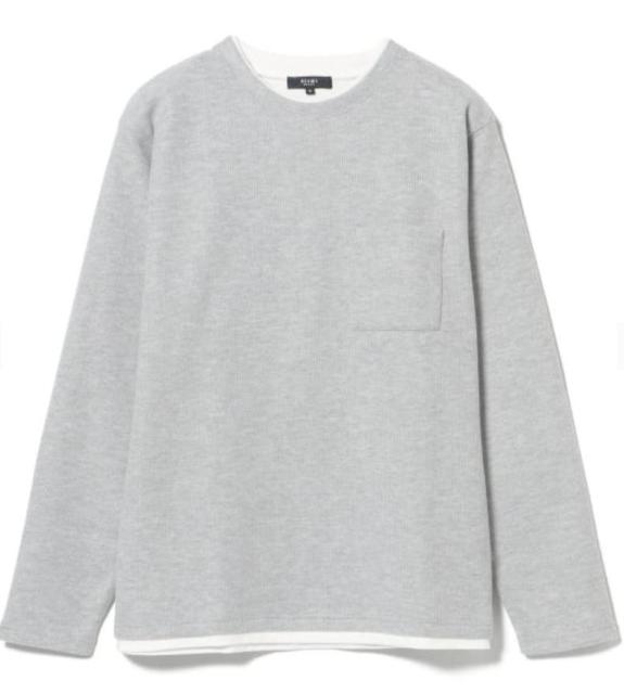 メンズ フェイクレイヤー クルーネック カットソー < 男性ファッション メンズ フェイクレイヤー クルーネック カットソー < 男性ファッションの