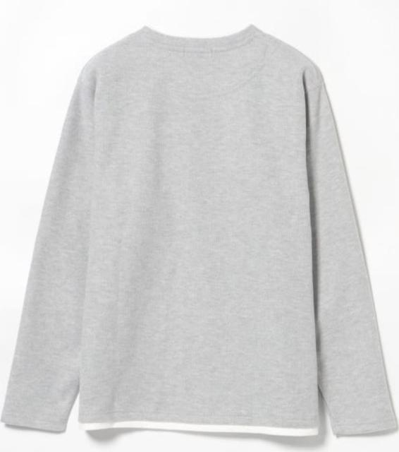 メンズ フェイクレイヤー クルーネック カットソー < 男性ファッション メンズ フェイクレイヤー クルーネック カットソー < 男性ファッションの