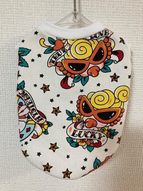 S★ハンドメイド ヒスミニ シャツ バラ柄 白 犬服★ < ペット/手芸/園芸  S★ハンドメイド ヒスミニ シャツ バラ柄 白 犬服★  < ペット/手芸/園芸の