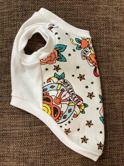 S★ハンドメイド ヒスミニ シャツ バラ柄 白 犬服★ < ペット/手芸/園芸  S★ハンドメイド ヒスミニ シャツ バラ柄 白 犬服★ < ペット/手芸/園芸の