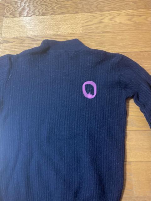 1448.ウールニットカットソー☆紺/ネイビー☆サイズS程度☆難あり < 女性ファッション  1448.ウールニットカットソー☆紺/ネイビー☆サイズS程度☆難あり < 女性ファッションの